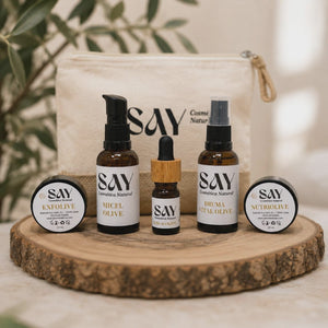 El Ritual Olive de Descubrimiento. "Prueba el Ritual Olive antes de comprometerte con el tamaño completo."  👉 Comprueba las texturas y aromas. 👉 Y si después compras el tamaño original, te descontamos el importe íntegro del kit.